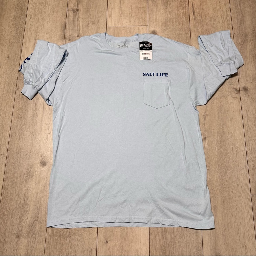 Salt Life Men's Sky Blue Short Sleeve Tee